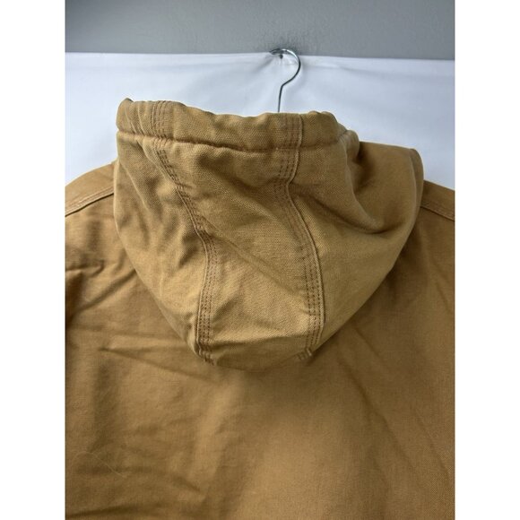 VTG Carhartt Jacket Men 3XL Hooded Full Zip Workwear J140 BRN Quilted Lined USA - Picture 13 of 16